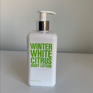 Winter White Citrus Body lotion Bath & body Works 14 Oz